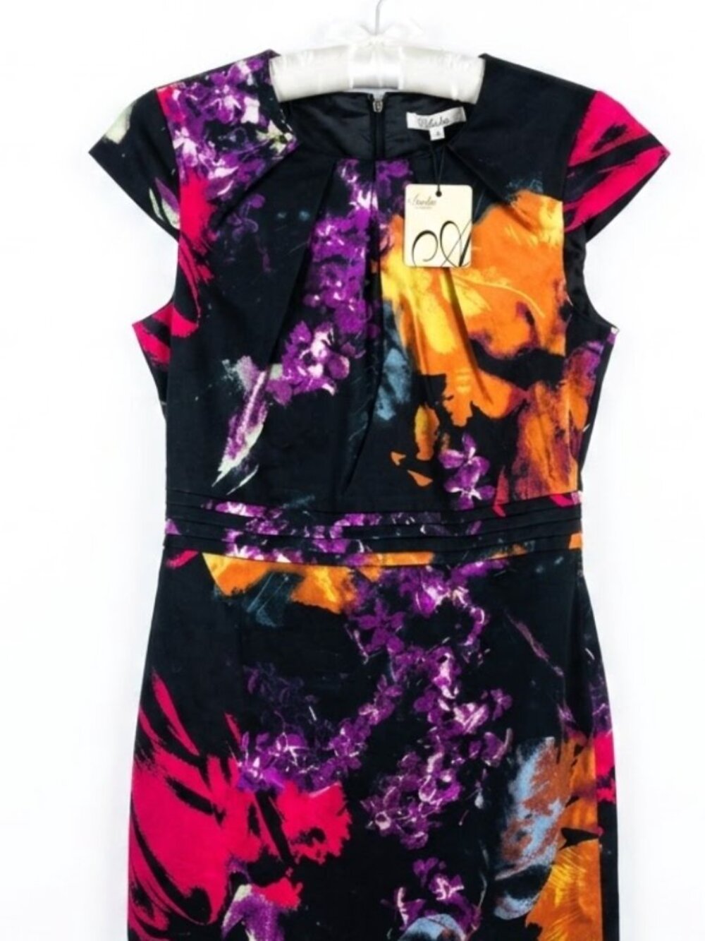 NWT Amelia New York Floral Sleeveless Midi Dress - Size 2